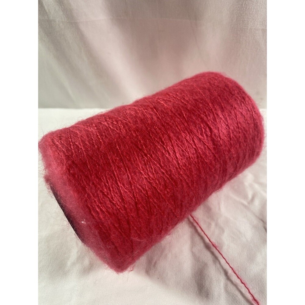 Cone Yarn Spool Yarn Pink Mohair Net Weight 350g #838